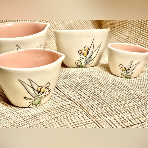 Rae Dunn Tinkerbell 🧚🏻 Fairy Disney Princess Measuring Cups Peter Pan New NWT - Picture 7 of 9